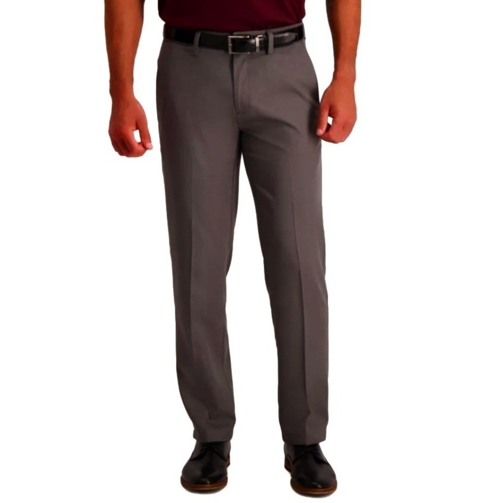 Haggar Mens 44x30 NWT Brown Cool 18 Performance Classic Fit Dress Pant Twill